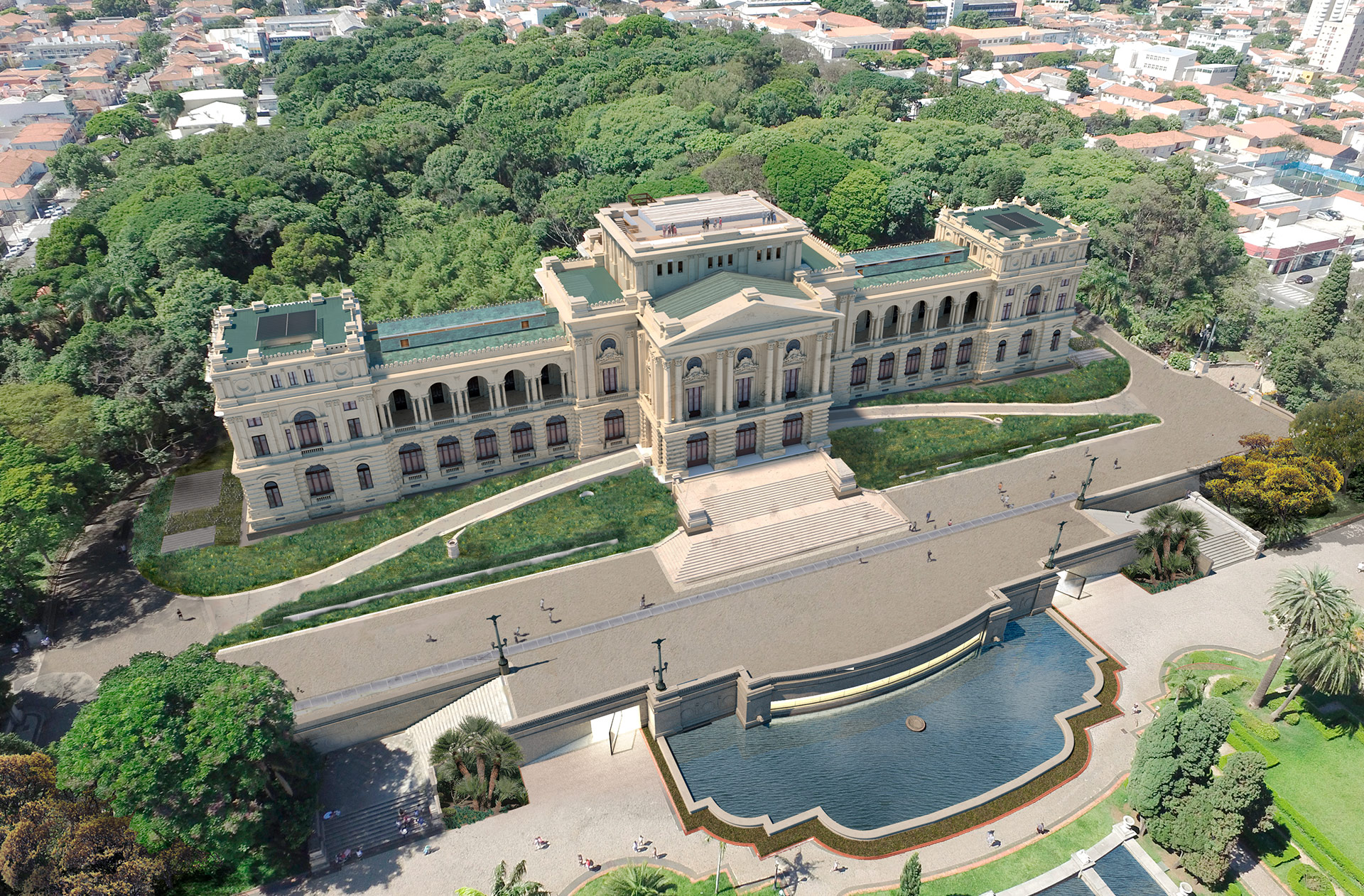 Vista Aérea - Museu do Ipiranga